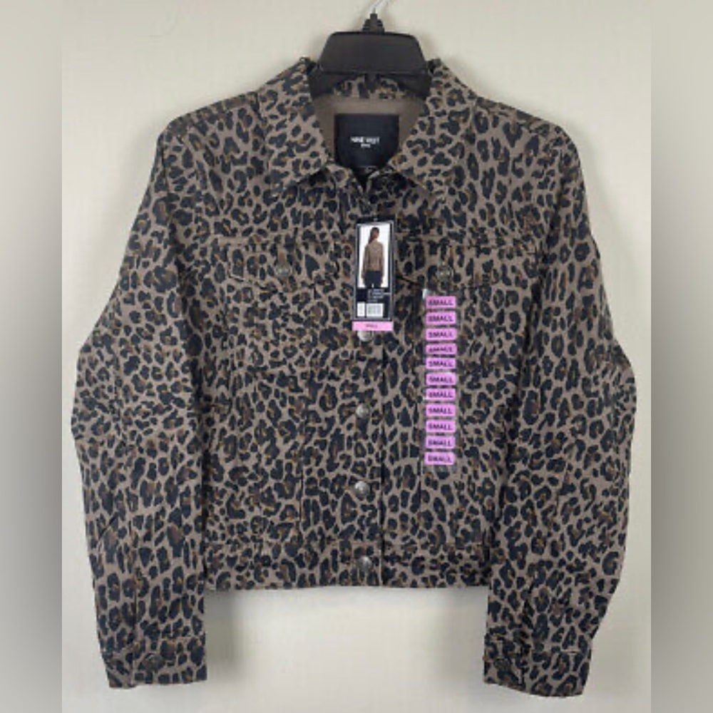 9 west cheetah jacket new